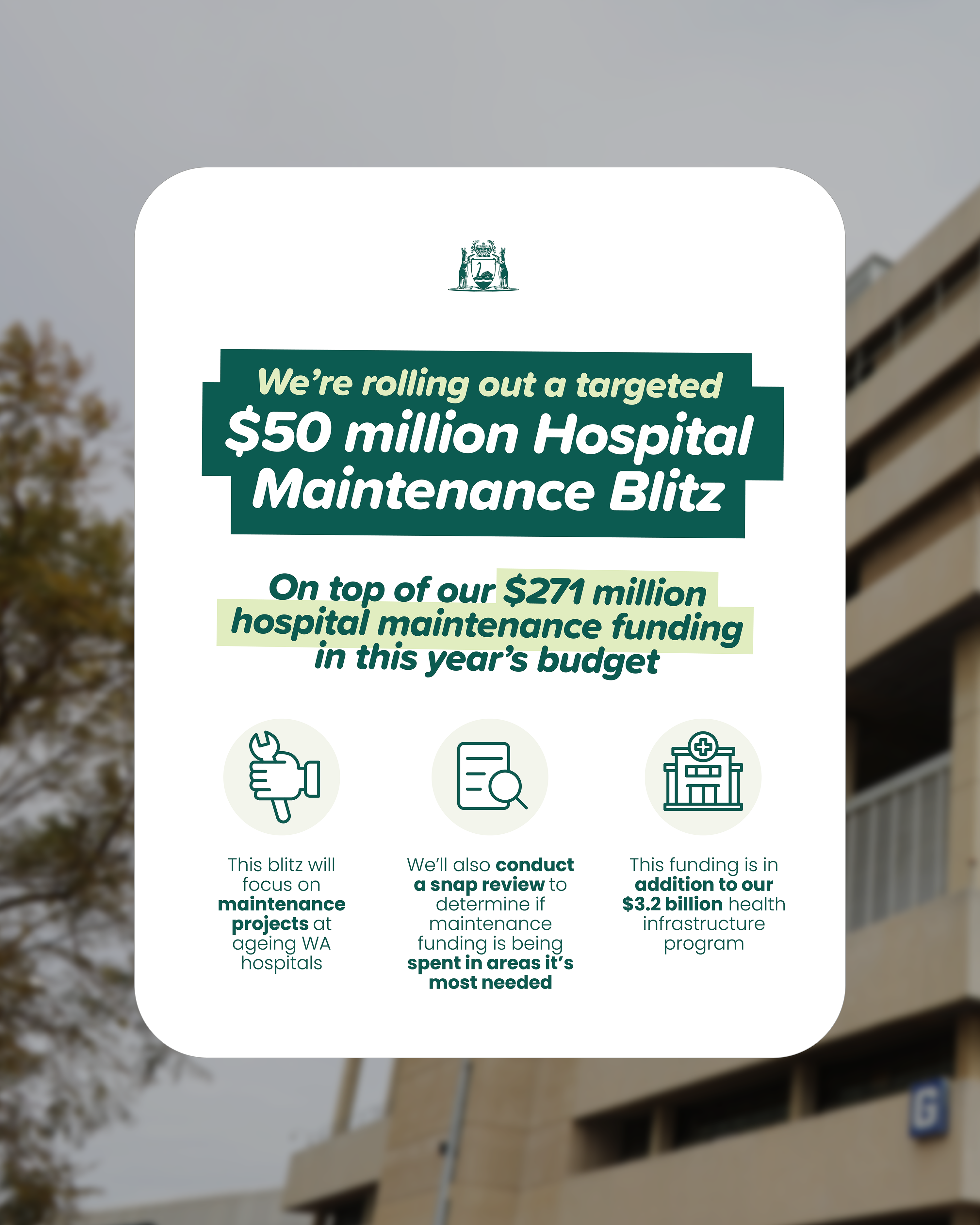 Health Asset Maintenance